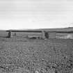 General view from south west.
Original negative captioned: 'Stone Circle at Yonder Bognie, Forgue, from South West, April 1906'.
