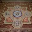 Entrance hall, encaustic tiled floor, detail