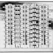 Glasgow, Hutchesontown, Area C.
Photographic copy of drawing showing elevation with people and trees.
Titled: 'GD 41 Gorbals Development Third Development Area.' 'South Elevation: Three Towers.' 
Insc: 'Basil Spence ARA & Partners One Canonbury Place London N1.'