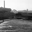 View from NE showing weir with site of mill in background