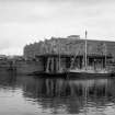 View from NNW showing Vehicular Ferryboat no. 4 docked at Renfrew Boatyard