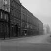 General view from S showing ESE front of Paterson Street blocks