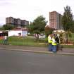 View from South East (prior to demolition), with primary school in foreground