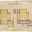 Public Library- plan of newsroom floor and lending library floor
u.s.   Dated "December 1887". Digital image of B/68875/CN.