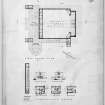 Elevations and floor plans including details of caretakers house.
Titled: 'Royal Burgh of Rothesay Proposed Municipal Pavilion.'
Scanned image of E 12448.