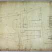 Plan of Burnside Thread Works, the property of Messrs J & J Clark & Co, surveyed for insurance purposes by James J lamb, Architect & Surveyor, in 1870.   Mill said to bear datestone marked 1858.  Demolished in 1971. Copied 1990