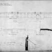 Plan, elevation and section of retaining wall.
Title: 'Edinburgh Cemetery No1  Plan, elevation & section of extension of retaining wall at each end of catacombs.' 
Insc: 'Edinr 3 So. Charlotte St.  29 March 1862'.
Scanned image of D 65254 P.