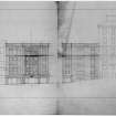 Sketch elevations showing alterations.
Scanned image of E 1321.