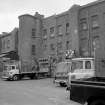 View looking SE from Arcadia Street entrance showing part of NNE front of oldest block
