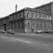 View from SE showing SSW and ESE fronts of works with part of warehouses on right