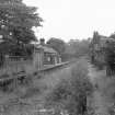 View looking SSW showing up platform building on left and down platform building on right