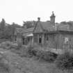 View from NE showing ESE and NNE fronts of down platform building