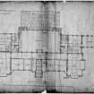 Scanned image of drawing showing plan of principal floor.