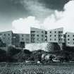 Black and white view of Wheeler and Sproson housing with river in foreground.
DIGITAL IMAGE ONLY.