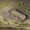 Oblique aerial view of Tap O' Noth vitrified fort, taken from the SSW. Digital image of D/69196/CN.