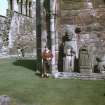 Colour slide showing detail of Dornoch Cathedral and "effigies", 
NMRS Survey of Private Collection
Digital Image only