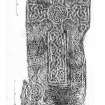 Dyce no 2, composite digital image of rubbing of Pictish cross-slab.