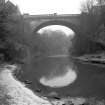 General view from WNW showing WNW front of arch over River Kelvin