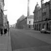 View from SSW showing W front (Kinnoull Street front) and part of S front (Mill Street front) of works with part of 31-33 Kinnoull Street in foreground