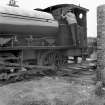 View from ESE showing man cleaning locomotive no.13