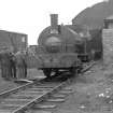 View from SE showing locomotive no.13 with part of goods shed in background