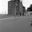 View from SW showing SW and SE fronts of warehouse with part of 1-3 South Street on right