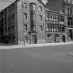 View from NW showing WNW front and part of NNE front of warehouse with 8-12 West Campbell Street on right