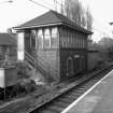 View from S showing SSW and ESE fronts of signal box