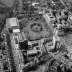 Oblique aerial view of Edinburgh University, George Square seen from the West South West.