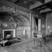 Interior-general view of Landing at top of staircase in Curling Hall, now demolished
Digital image of B 64184