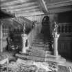 Interior-general view of staircase of Curling Hall, now demolished
