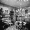 Interior-general view of Library of Curling Hall, now demolished
