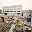 General view of the rear of the building under construction for the RCAHMS seen from the South East.