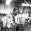 Interior
View of millwright shop showing drilling machine