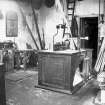 Interior
View of millwright shop showing circular saw