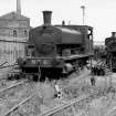 View looking N showing NCB locomotive Lothians area number 6