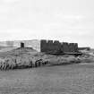 Battery on Lamer Island, Dunbar, defending the E harbour entrance. Digital image of EL/3766.