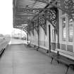 View looking ENE showing awning and cast iron brackets of S platform building