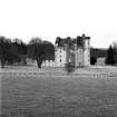 General view from SW of Castle Fraser. Digital image of C/44107.