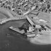 Oblique aerial photograph centred on Broughty Ferry Castle.