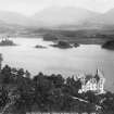 View of Loch Awe and Loch Awe Hotel,  from N.
Titled: 'Loch Awe Hotel looking towards Kilchurn Castle'.