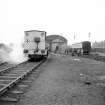 View from S showing SSEB locomotive no. 3 with goods shed in background