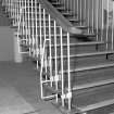 Turnhouse Airport, interior. Detail of staircase.