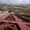 View from Forth Bridge down onto the North portal from the top of the North cantilever of the Fife erection.