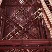 Detailed view of the latticed steelwork bracing in the Fife erection.
Digital image of B 3311 CN.