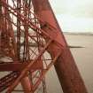 Detail of the tubular section and the latticed steel bracing in the Queensferry erection.
Digital image of B 3349 CN.