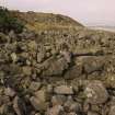 Copy of colour slide showing detail of Harelaw fort, Long Yester, Lothian: insc" T.L. wall face exposed on S.W. side"
NMRS Survey of Private Collection
Digital Image only
