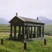 Copy of colour slide showing the Bullough Mausoleum, Isle of Rum.
Digital Image only.