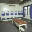 Perth, Dunkeld Road, Muirton Park Stadium, interior.
View of Dressing-room from North.
