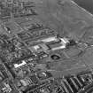 Aberdeen, Pittodrie Park Stadium.
Oblique aerial view from S-S-W.
Digital image of C/56420.
